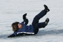 Svájc, Pfäffikersee, tél, jég, korcsolya, szánkó, sport, pihenés