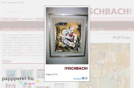www.art-fischbach.ch - Galéria, képnézegetés. - weboldal, honlap, design, honlapkészítés, art-fischbach.ch