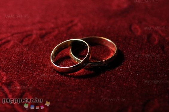 esküvő, Attila, Marcsi, gyűrűk